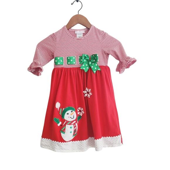 6 Bonnie Jean snowman dress - Picture 1 of 4